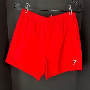 Gymshark 5" Arrival Shorts, no liner, S - Red